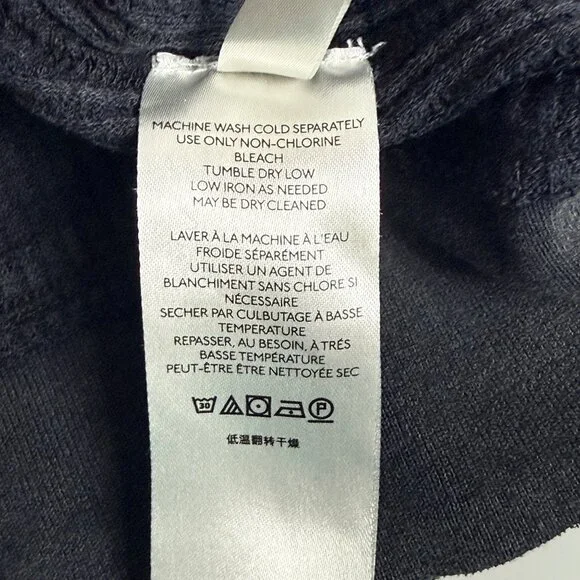 We The Free Buttercup Waffle Knit Pullover Womens S Black Cotton Blend V Neck - Picture 12 of 14